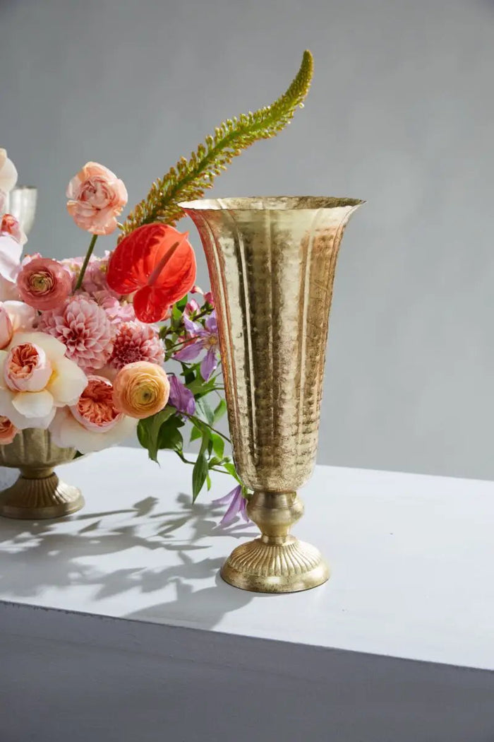 Lita Gold Vase 8" x 16.5"
