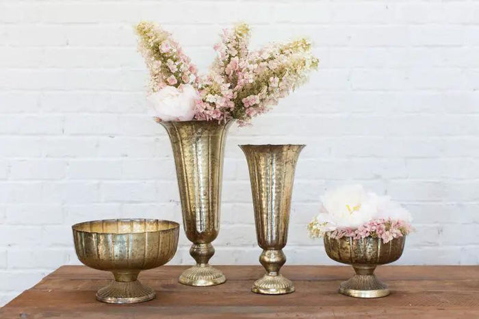 Lita Gold Vase 8" x 16.5"
