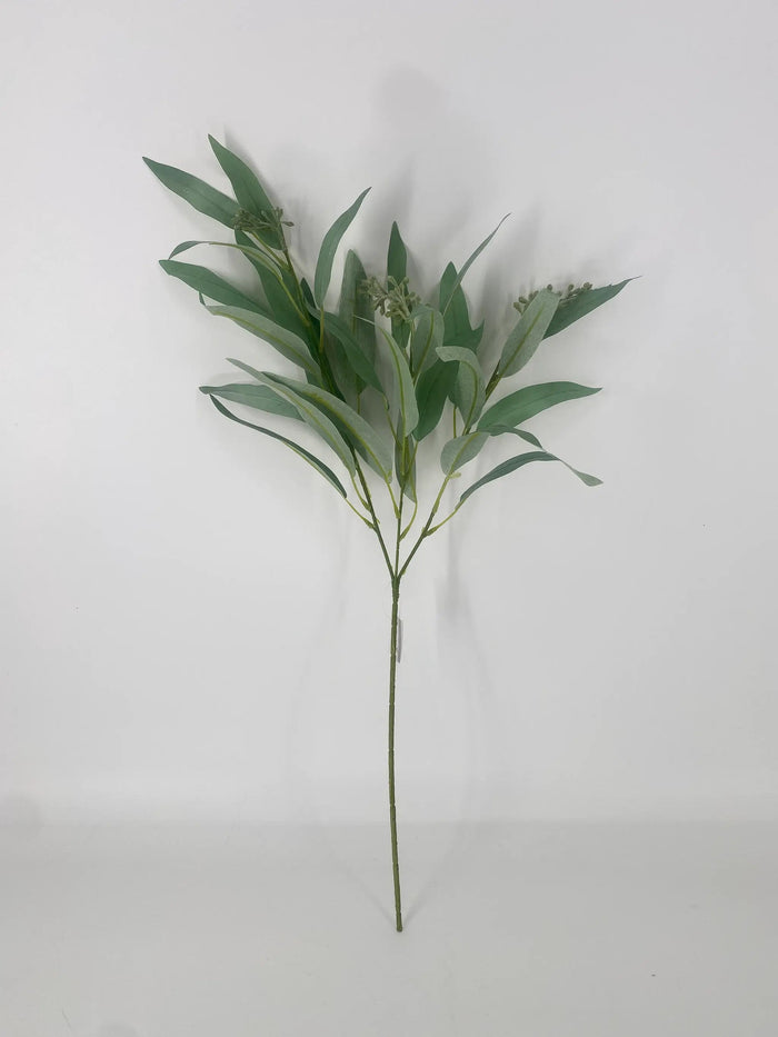 Supreme Long Eucalyptus Spray Green - Artificial Non-Flowering Plants Silk