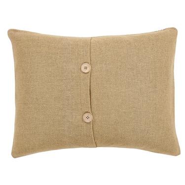 Love You More Burlap Pillow 14x18" Filled - Primitive Star Quilt Shop