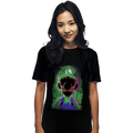Secret_Shirts T-Shirts, Unisex / Small / Black Luigi Glitch