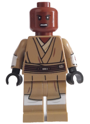 Mace Windu (Dark Tan Legs, Open Mouth, Printed Arms)