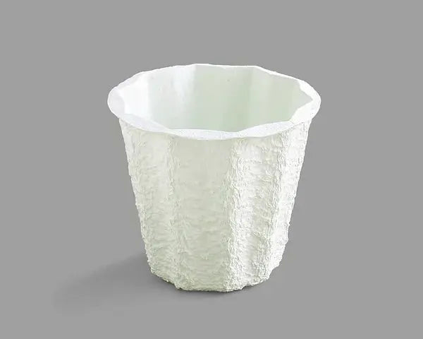 DWF, Direct Floral Mache Planter w/ Plaster & Foam 7J 8" Dia x 8" H - Papier Mache Shapes Silk