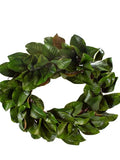 Magnolia Leaves Wreath Green 28"