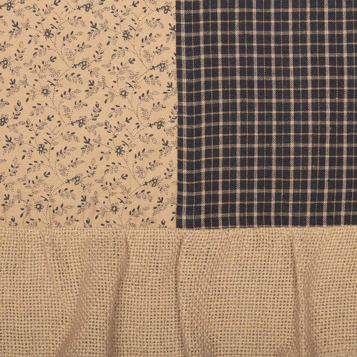 Maisie Patchwork Lined Valance 60" Default - Primitive Star Quilt Shop