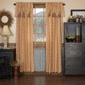 Maisie Scalloped Lined Panel Curtains 84" - Primitive Star Quilt Shop