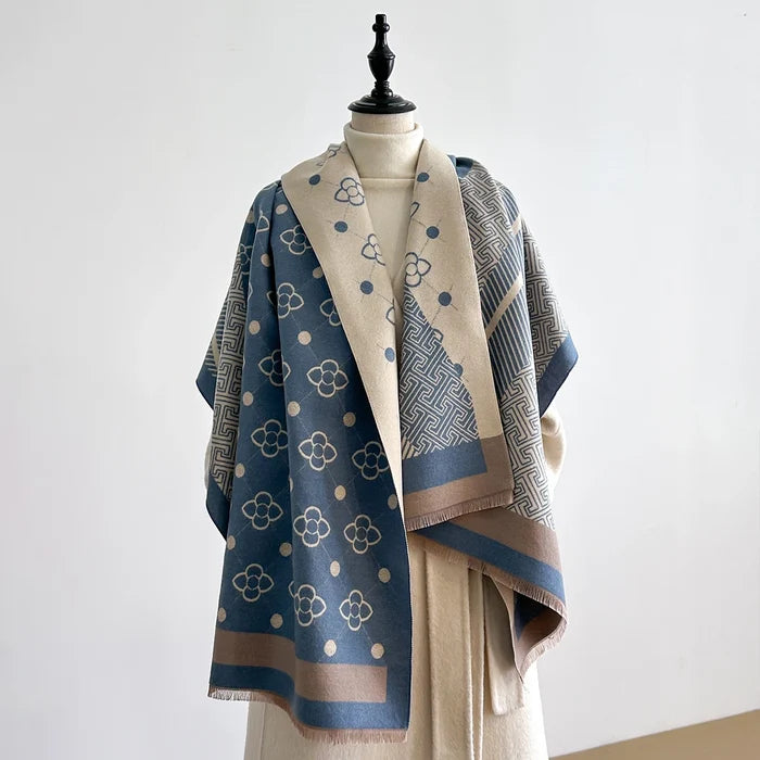 Malina Pashmina Scarf Blue