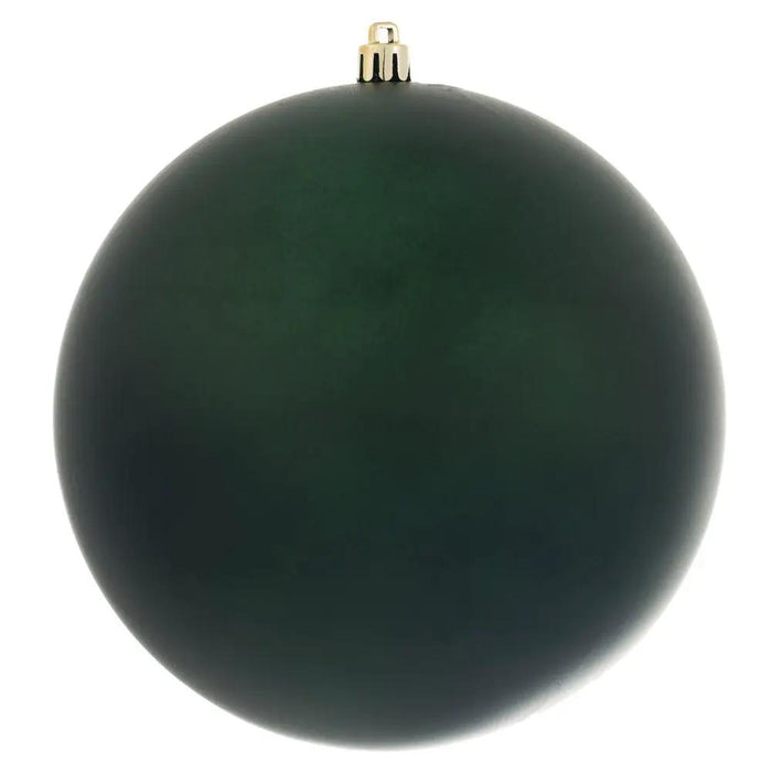Vickerman Matte Ball Ornament Midnight Green 4" (Bag of 6) - Holiday Ornaments Merchandise