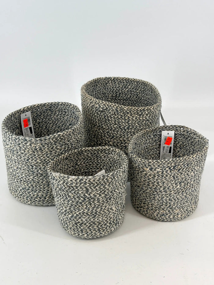 Design Ideas Melia Basket Slate XL 7x7” - Merchandise