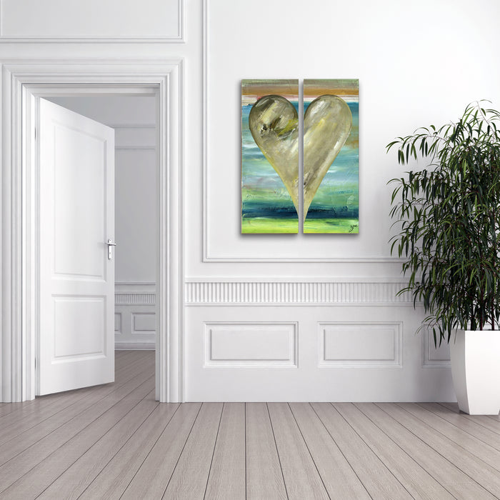Meme Darilyn' Abstract Heart Wall Art Set