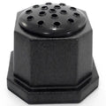 Memorial Grave Flower Pot Vase Hex Graveside Black Insert - INCLUDES FREE STICKER