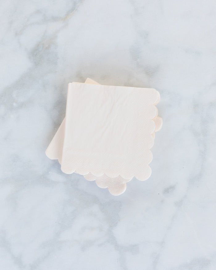 Meri Meri - Cream Small Napkins - pack of 20