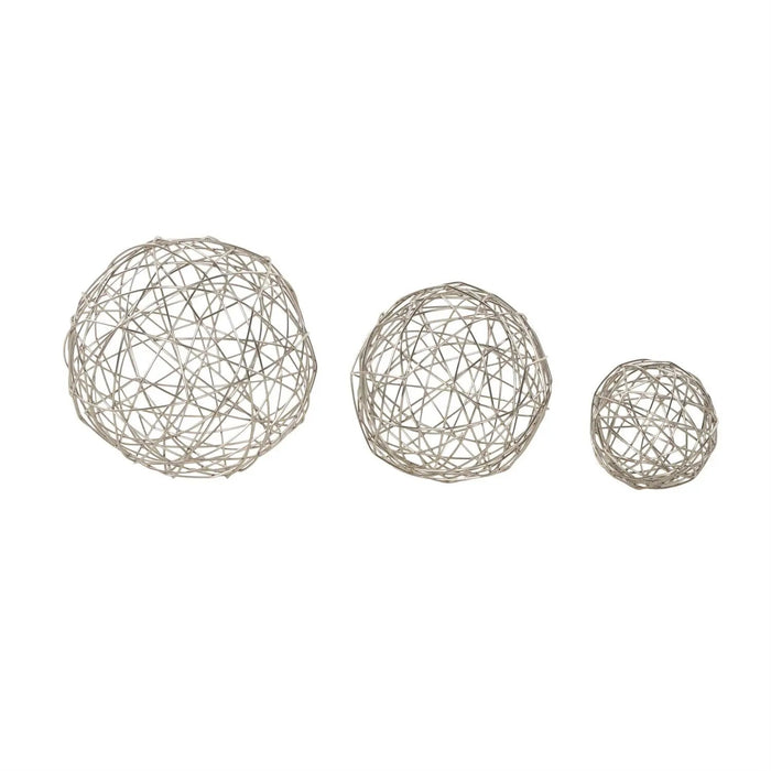 Metal Geometric Wire Orb (3 Sizes)