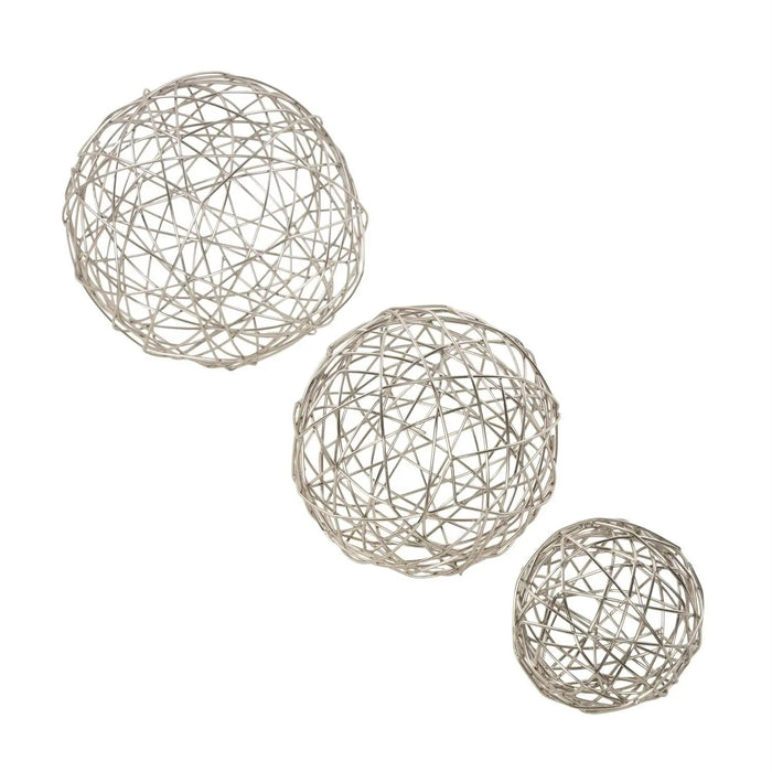 Metal Geometric Wire Orb (3 Sizes)