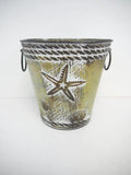 Metal Starfish Pot 6.5"H