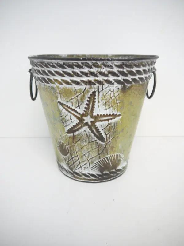 Metal Starfish Pot 6.5"H