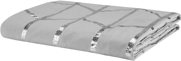 Metallic Printed Duvet Cover Set, King/Cal King