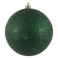 Vickerman Midnight Green Glitter Ball Ornament 4" (Bag of 6) - Holiday Ornaments Merchandise