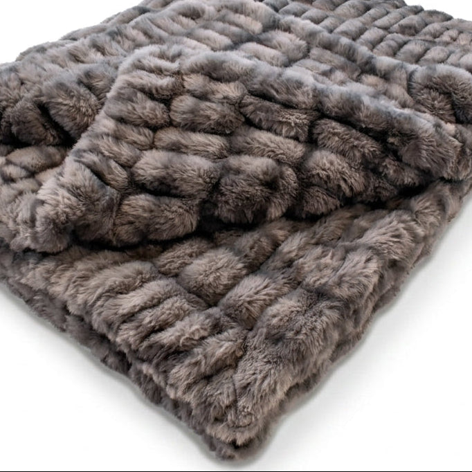 Milan Enzo Graphite Minky Blanket