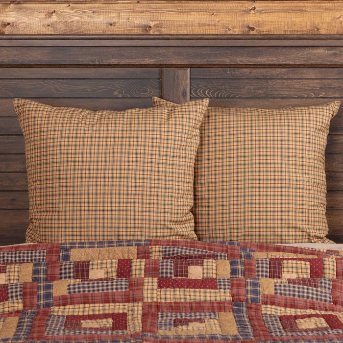 Millsboro Fabric Euro Sham 26x26" - Primitive Star Quilt Shop