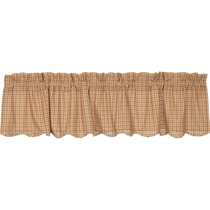 Millsboro Scalloped Lined Valance 72" - Primitive Star Quilt Shop