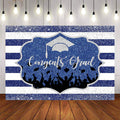 Mocsicka Congratulations Graduates Stripes Theme Party Decor-Mocsicka Party