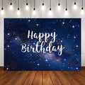 Mocsicka Starry Sky Backdrop Happy Birthday Party Decor-Mocsicka Party