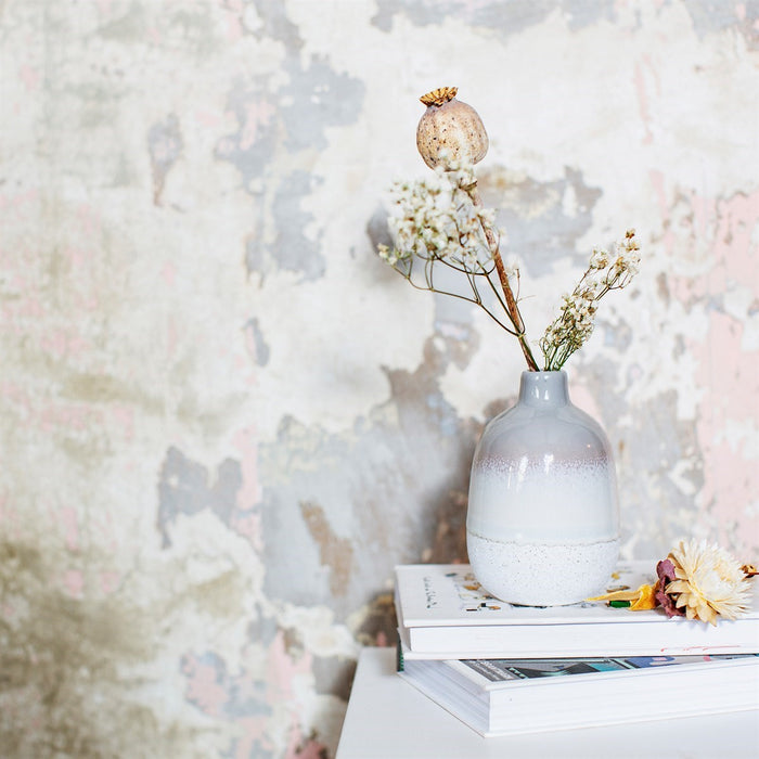 Mojave Glaze Vase - Grey - Modern Home Interiors