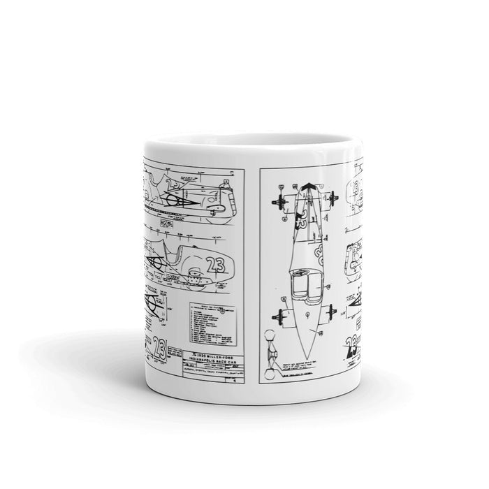 Month of May 1935 Miller Design Indy Car Coffee Mug