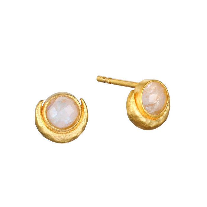 Moonstone Studded Earrings