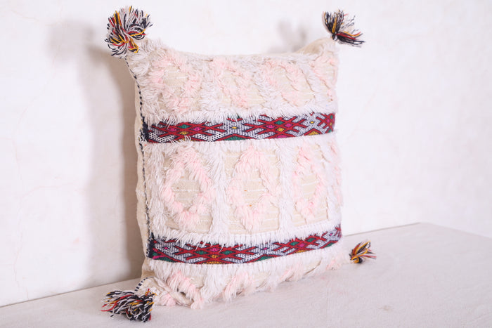 Moroccan kilim pillow vintage 15.7 INCHES X 16.1 INCHES - kilim pillow
