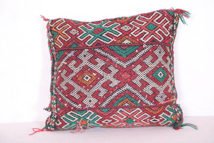 Moroccan pillow cover 13.3 INCHES X 14.5 INCHES - kilim pillow