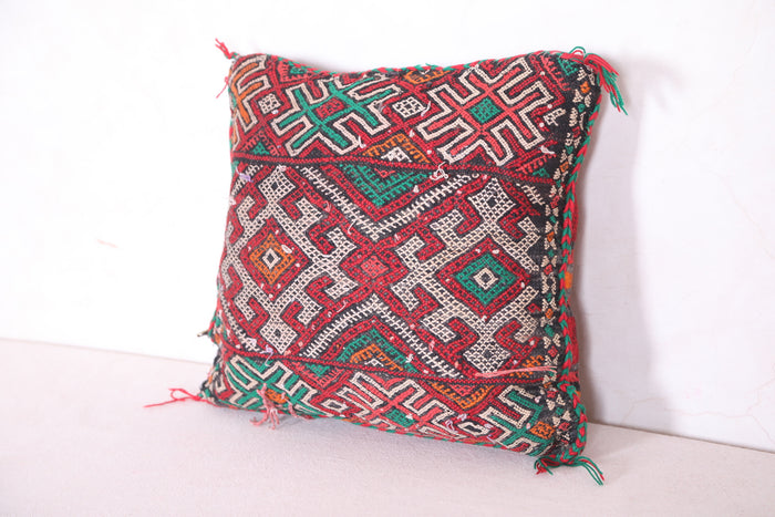 Moroccan pillow cover 13.3 INCHES X 14.5 INCHES - kilim pillow