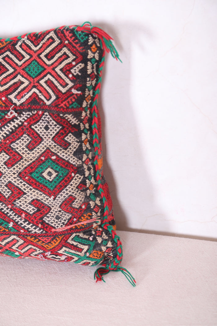 Moroccan pillow cover 13.3 INCHES X 14.5 INCHES - kilim pillow