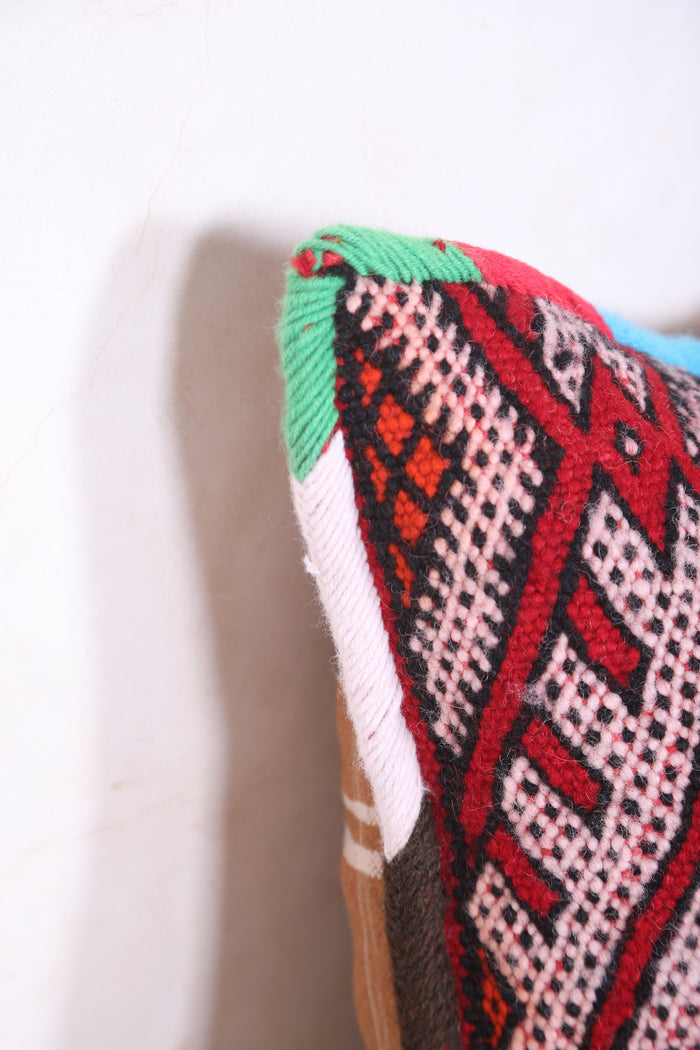 Moroccan pillow cover 14.9 INCHES X 20.4 INCHES - kilim pillow
