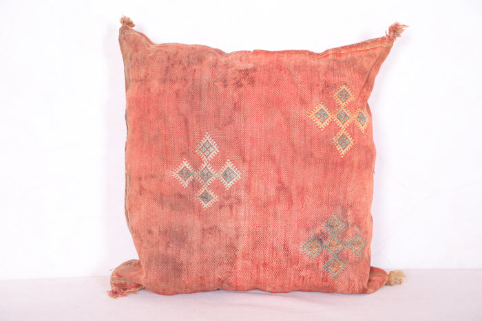 Moroccan pillow cover 16.5 INCHES X 16.9 INCHES