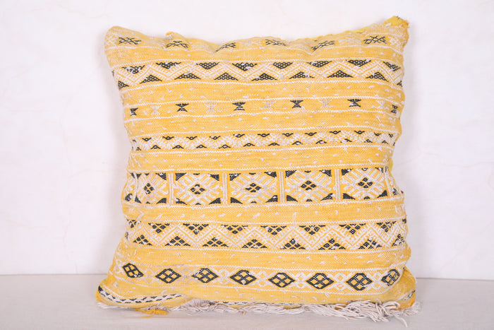 Moroccan pillow sqaure 16.9 INCHES X 16.9 INCHES - kilim pillow