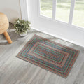 Multi Rectangle Braided Rug 20x30" - Primitive Star Quilt Shop