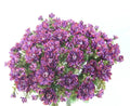 Mum Bush Purple 15.5in silk artificial flowering plant