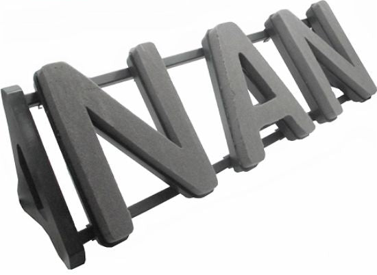 Nan Plastic Backed Letter Frame - Dry Foam - LARGE ITEM