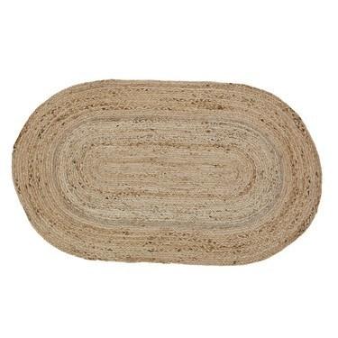 Natural Oval Braided Rug 27x48" - Primitive Star Quilt Shop