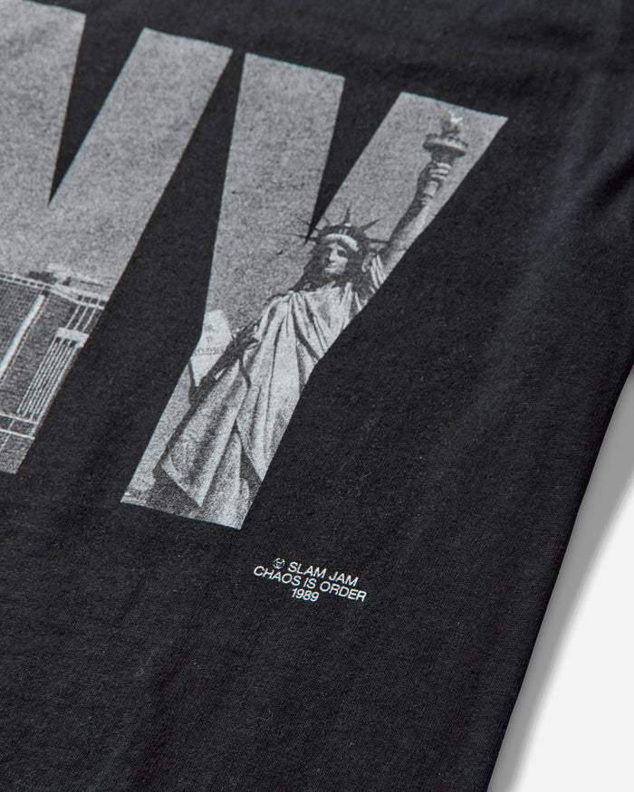 Slam Jam Slam Jam New York City T-Shirt Black T-Shirts Shortsleeve SJNYCTEE2 BLK