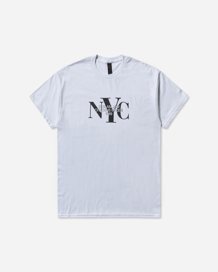 Slam Jam Slam Jam New York City T-Shirt White T-Shirts Shortsleeve SJNYCTEE1 WHT