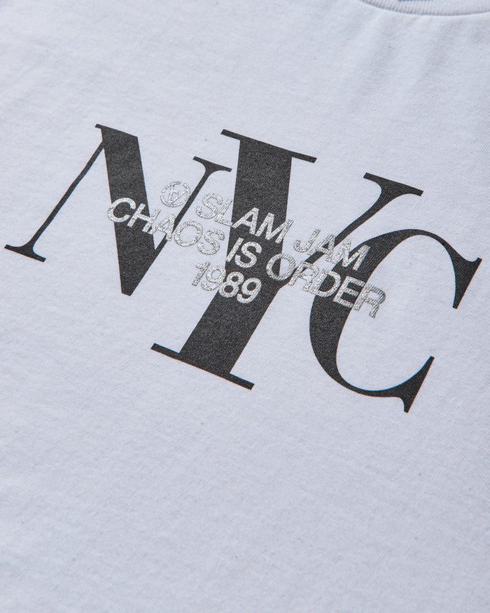 Slam Jam Slam Jam New York City T-Shirt White T-Shirts Shortsleeve SJNYCTEE1 WHT