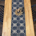 Newbury Black and Tan Woven Table Runner 56" - Primitive Star Quilt Shop