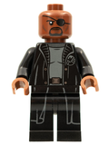 Nick Fury - Gray Sweater and Black Trench Coat, No Shirt Tail