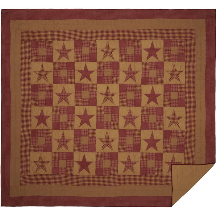 Ninepatch Star Quilt - Primitive Star Quilt Shop
