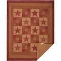 Ninepatch Star Quilt Twin Quilt- Primitive Star Quilt Shop