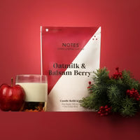 Notes Oatmilk & Balsam Berry Candle Refill Kit - Candles Candles/Fragrance