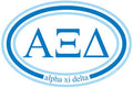 Oval Decal - Alpha Xi Delta